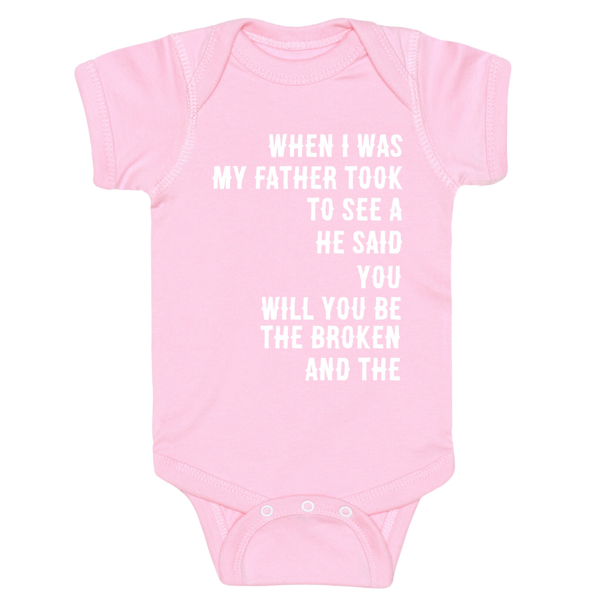 When I Was a Young Boy (1 of 2 pair) Baby One Piece